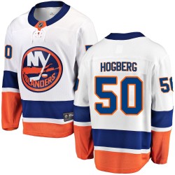 Marcus Hogberg New York Islanders Youth Fanatics Branded White Breakaway Away Jersey