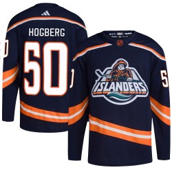Marcus Hogberg New York Islanders Men's Adidas Authentic Navy Reverse Retro 2.0 Jersey