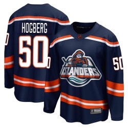 Marcus Hogberg New York Islanders Men's Fanatics Branded Navy Breakaway Special Edition 2.0 Jersey