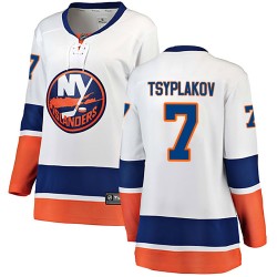 Maxim Tsyplakov New York Islanders Women's Fanatics Branded White Breakaway Away Jersey