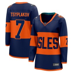 Maxim Tsyplakov New York Islanders Women's Fanatics Branded Navy Breakaway 2024 Stadium Series Jersey