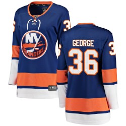 Isaiah George New York Islanders Women's Fanatics Branded Blue Breakaway Home Jersey