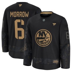 Ken Morrow New York Islanders Men's Fanatics Premium Black 2024 Military Appreciation Practice Jersey
