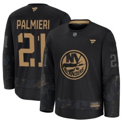 Kyle Palmieri New York Islanders Men's Fanatics Premium Black 2024 Military Appreciation Practice Jersey