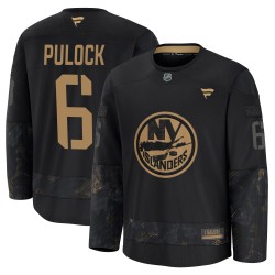 Ryan Pulock New York Islanders Youth Fanatics Premium Black 2024 Military Appreciation Practice Jersey