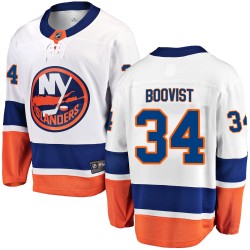 Adam Boqvist New York Islanders Youth Fanatics Branded White Breakaway Away Jersey