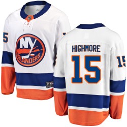 Matthew Highmore New York Islanders Men's Fanatics Branded White Breakaway Away Jersey