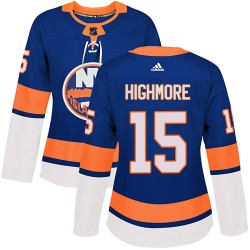 Matthew Highmore New York Islanders Women's Adidas Authentic Royal Home Jersey