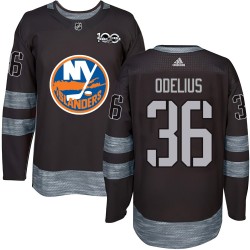 Calle Odelius New York Islanders Men's Authentic Black 1917-2017 100th Anniversary Jersey