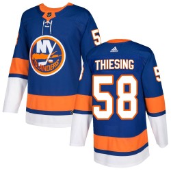 Camden Thiesing New York Islanders Men's Adidas Authentic Royal Home Jersey