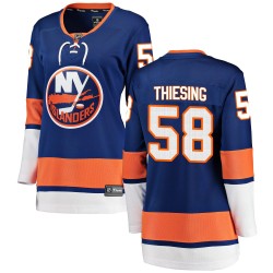 Camden Thiesing New York Islanders Women's Fanatics Branded Blue Breakaway Home Jersey