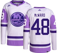 Cole McWard New York Islanders Men's Adidas Authentic Hockey Fights Cancer Jersey