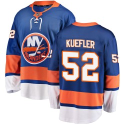 Daylan Kuefler New York Islanders Men's Fanatics Branded Blue Breakaway Home Jersey