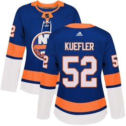 Daylan Kuefler New York Islanders Women's Adidas Authentic Royal Home Jersey