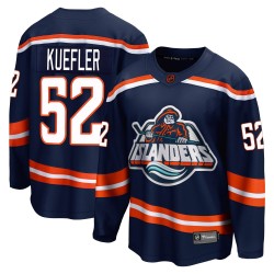 Daylan Kuefler New York Islanders Youth Fanatics Branded Navy Breakaway Special Edition 2.0 Jersey