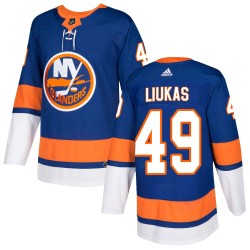 Eetu Liukas New York Islanders Men's Adidas Authentic Royal Home Jersey