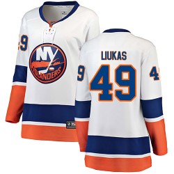 Eetu Liukas New York Islanders Women's Fanatics Branded White Breakaway Away Jersey