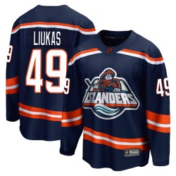 Eetu Liukas New York Islanders Youth Fanatics Branded Navy Breakaway Special Edition 2.0 Jersey