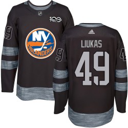 Eetu Liukas New York Islanders Men's Authentic Black 1917-2017 100th Anniversary Jersey