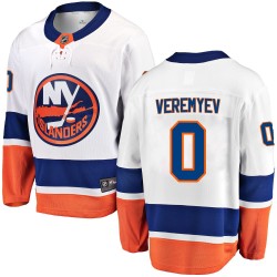 Gleb Veremyev New York Islanders Youth Fanatics Branded White Breakaway Away Jersey
