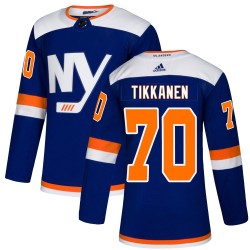 Henrik Tikkanen New York Islanders Men's Adidas Authentic Blue Alternate Jersey