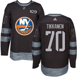 Henrik Tikkanen New York Islanders Men's Authentic Black 1917-2017 100th Anniversary Jersey