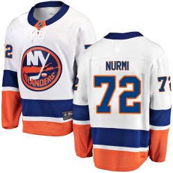 Jesse Nurmi New York Islanders Men's Fanatics Branded White Breakaway Away Jersey
