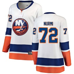 Jesse Nurmi New York Islanders Women's Fanatics Branded White Breakaway Away Jersey