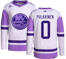 Jesse Pulkkinen New York Islanders Men's Adidas Authentic Hockey Fights Cancer Jersey