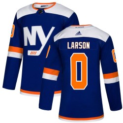 Joey Larson New York Islanders Men's Adidas Authentic Blue Alternate Jersey