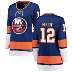 Liam Foudy New York Islanders Women's Fanatics Branded Blue Breakaway Home Jersey