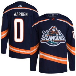 Marshall Warren New York Islanders Youth Adidas Authentic Navy Reverse Retro 2.0 Jersey