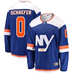 Matthew Schaefer New York Islanders Men's Fanatics Branded Blue Breakaway Alternate Jersey