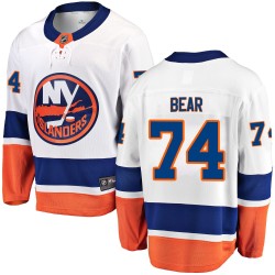 Ethan Bear New York Islanders Youth Fanatics Branded White Breakaway Away Jersey