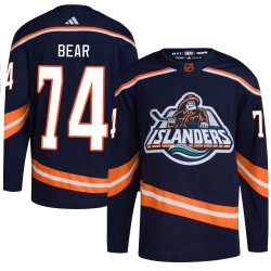 Ethan Bear New York Islanders Men's Adidas Authentic Navy Reverse Retro 2.0 Jersey