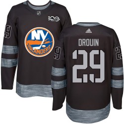 Jonathan Drouin New York Islanders Men's Authentic Black 1917-2017 100th Anniversary Jersey