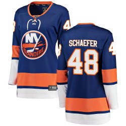 Matthew Schaefer New York Islanders Women's Fanatics Branded Blue Breakaway Home Jersey
