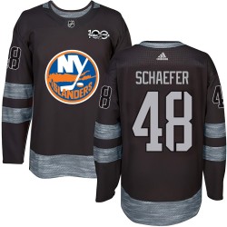 Matthew Schaefer New York Islanders Men's Authentic Black 1917-2017 100th Anniversary Jersey