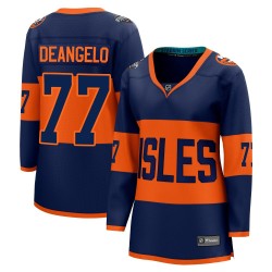 Tony DeAngelo New York Islanders Women's Fanatics Branded Navy Breakaway 2024 Stadium Series Jersey