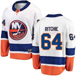 Calum Ritchie New York Islanders Men's Fanatics Branded White Breakaway Away Jersey