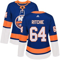 Calum Ritchie New York Islanders Women's Adidas Authentic Royal Home Jersey